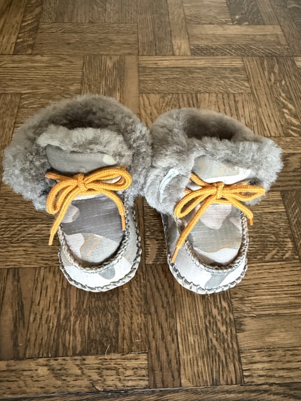 UGG Baby Camo Boots with Faux-Fur